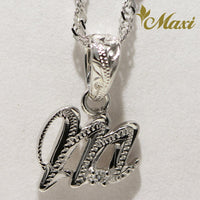 [14K Gold] Initial Pendant Small with Diamond [Made to Order] (P0628)