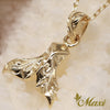 [14K/18K Gold] Kohola Whale Tail Pendant *Made to Order* (P0691)