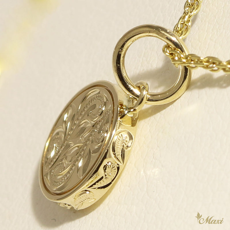 [14K Gold] PoePoe Round Pendant Small (P0901)