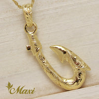 Fish Hook Pendant Small [14K Gold]