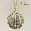 Mercury Dime Pendant-Small [14K Gold]