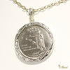 [Silver 925] Hawaii State Quarter Coin King Kamehameha Pendant (P0943)