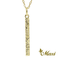 Petite bar Pendant-2mm [14K Gold]