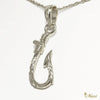 Narrow Fish Hook Pendant Large [Silver 925]