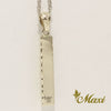 [14K Gold] Two Tone Bar Pendant*Made-to-order*(P1144)