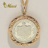 [14K Gold] Liliuokalani Replica Coin Pendant Small (P1242 18mm)