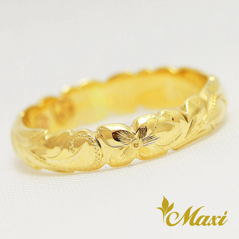 [Gold Plated Silver] 4mm Barrel Ring *Made to Order* (R0133-C)