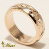 [14K Gold] White Enamel 6mm Ring [Made to Order] (R0439)