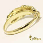 [14K Gold] Feather Ring Small *Made to order* (R0650)