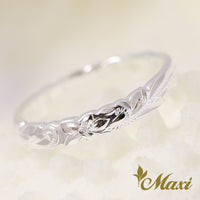 [Silver 925]  Scallop Edge Pinky Ring 2.5mm [Made to Order] (R0698)