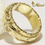 [14K Gold] 8x4mm Two Tone Ring (R0737) [Made to Order] *Custom*　14金　リング　カスタムオーダー　オーダーメイド