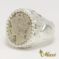 Mercury Dime Cut Ring  [Silver 925]