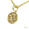 Round Pendant Yellow Gold Handmade Hawaiian Heritage Jewelry