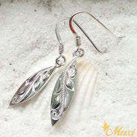 Surf Board Pierced Earring Silver 925 