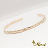 [14K/18K Gold] 4mm Open Bangle Bracelet-Standard Thickness　