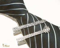Tie Bars plain and Honu silver