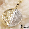 Half Mercury Dime Coin Pendant [14K Yellow Gold]