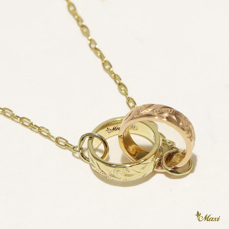 [14K Gold] Double Tube Necklace*Made-to-order* (TRD)