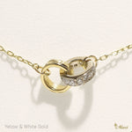 [14K Gold] Diamond Double Tube Necklace*Made-to-order* (TRD)