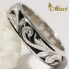 [14K/18K Gold] Black Enamel 6mm Ring (R0439)