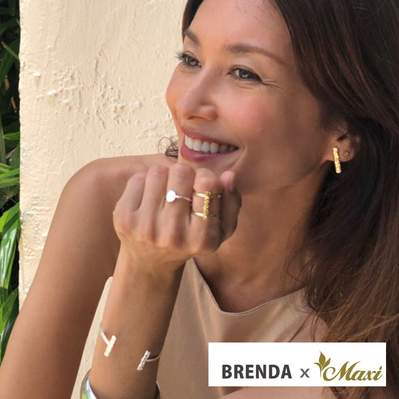 [14K Gold] Brenda x Maxi / Coin Edge Petite Disc Ring (R0827)