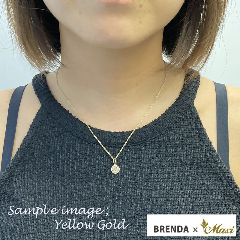 [14K/18K Gold] -BRENDAxMaxi- Petite Medallion Circle Pendant*Made-to-order*(P1239)