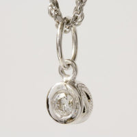 4mm Round Diamond Pendant
