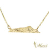 [14K Gold] Diamond Head Necklace Small *Made-to-order*Newest TRD