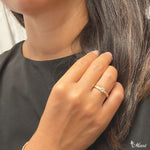 [14K/18K Gold] 0.26ct Diamond 3mm/Barrel Ring - Fashion/ Engagement *Made to order