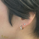 [14K Gold] Cut Out Maile Leaf Pierced Earring *Made-to-order* (E0074)