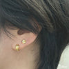 [14K Gold] Petite Plumeria Flower Pierced Earring[Made to order] (E0206)