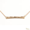 [14K Gold] Flat Bar Necklace *Made-to-order*Newest