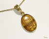 Koa Wood Initial Pendant [14K Gold]