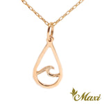 [14K Gold] Nalu Teardrop Pendant*Made to order*Newest