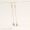 [14K Gold] Naupaka Flower Dangle Chain Pierced Earring *Made-to-order*