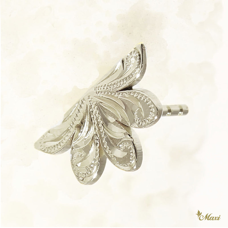 [14K Gold] Naupaka Flower Stud Pierced Earring*Made-to-order*