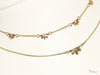 [14K Gold] Naupaka Flower Quartet Necklace