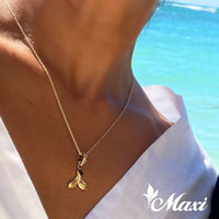 Kohola Whale Tail Pendant-Medium [14K Gold]  14金 ホエールテール ペンダント