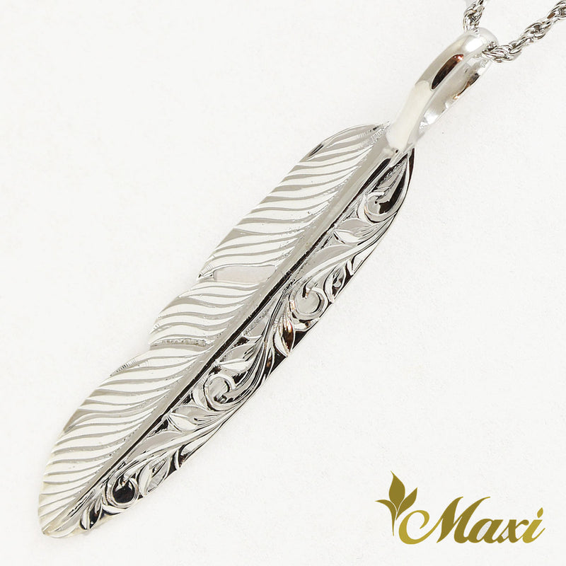 [14K Gold] Feather Pendant *Made to order* (P1183)