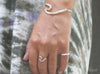 [Silver 925] Large Nalu Wave Bangle Bracelet (B0585)