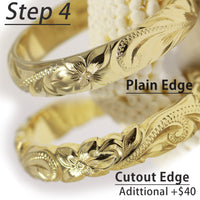 [14K Gold] Custom 6mm Closed Bangle Bracelet *Made-to-order*