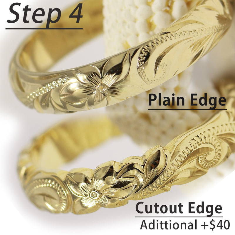 [14K Gold] Custom 6mm Closed Bangle Bracelet *Made-to-order*