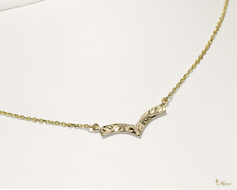 [14K Gold] Kohola Whale Tail Necklace Large *Made to order*(TRDSP) 14金 ホエールテール ネックレス