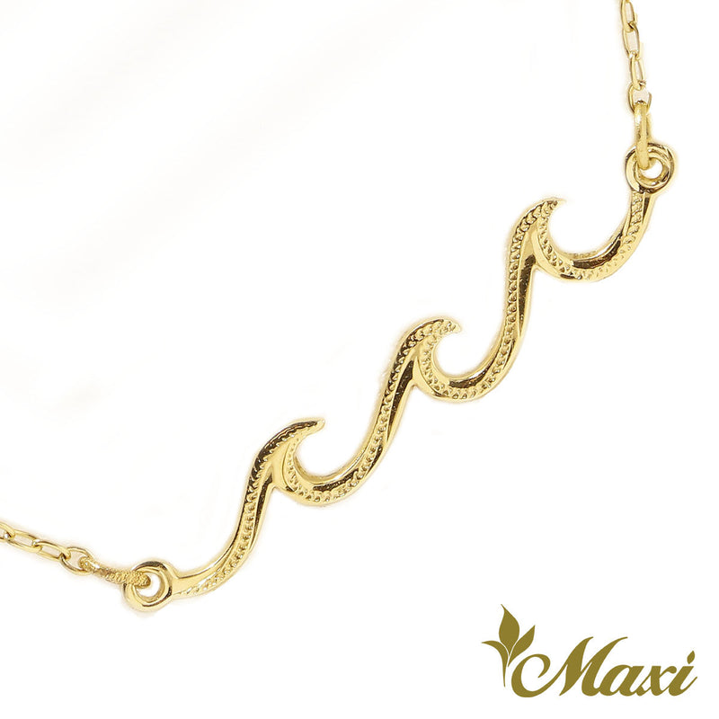 [14K Gold] Triple Nalu Wave Anklet *Made to order*Newest