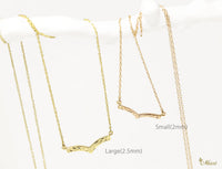 [14K Gold] Kohola Whale Tail Necklace Large *Made to order*(TRDSP) 14金 ホエールテール ネックレス